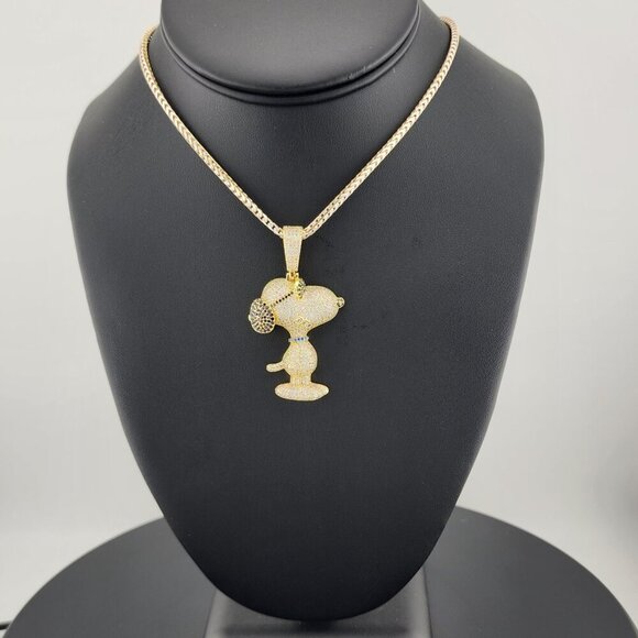 Sterling Silver 925 Snoopy Pendant Necklace – Classic Peanuts Character Jewelry - Picture 4 of 9